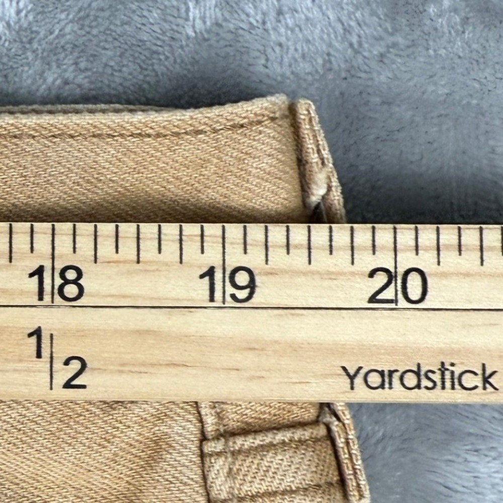 Levi Strauss & Co 501 Tan Straight Fit Denim Jeans Mens W42 L32 Cotton - Picture 4 of 9
